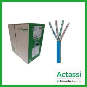 ACT4P5EUCM3RBBU - ACTASSI SCHNEIDER - CABLE CATEGORIA 5E 4 PARES UTP 305M AZUL CM