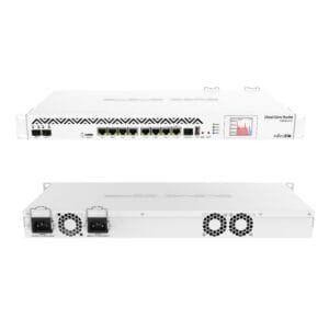 CCR1036-8G-2S+ MIKROTIK 1U RACKMOUNT, 8X GIGABIT ETHERNET, 2XSFP+ CAGES, LCD, 36 CORES X 1.2GHZ CPU, 4GB RAM, 41.5MPPS FASTPATH, UP TO 28GBIT/S THROUGHPUT, ROUTEROS L6, DUAL PSU