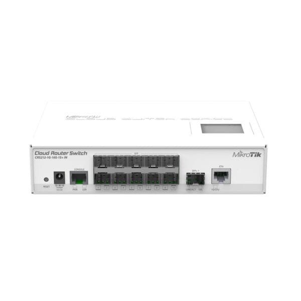 CRS212-1G-10S-1S+IN MIKROTIK SMART SWITCH 1 GIGABIT + 10 PUERTOS SFP + 1 SFP+