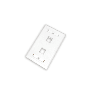 FACE PLATE 2 PORT CAT5E/6