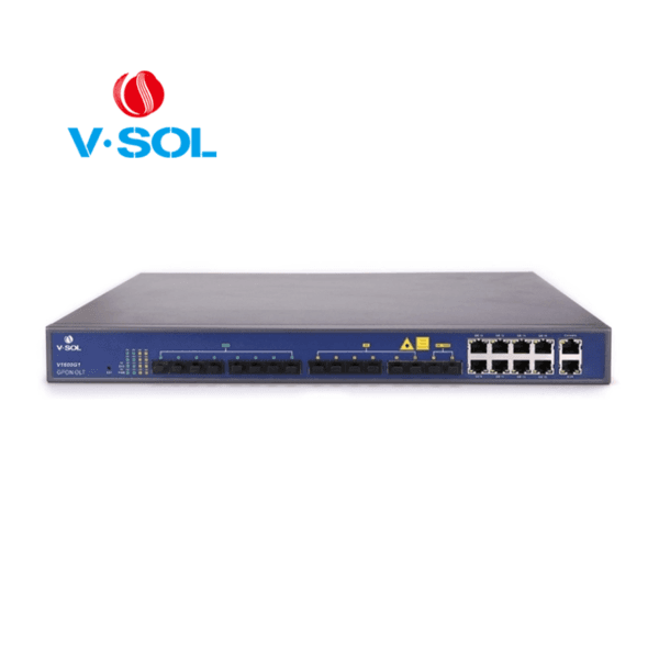 V1600G1 - VSOL - 8 PON GPON OLT + 8 SFP GPON ZTE C++ INCLUYE DOBLE FUENTE 220V AC