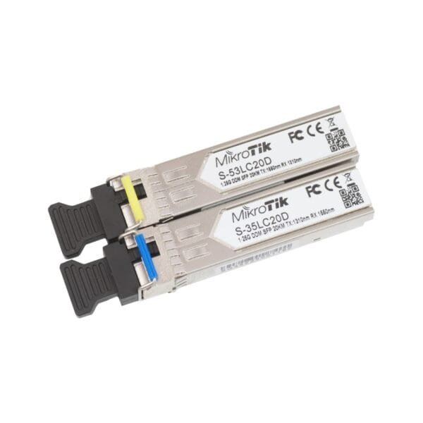 S-3553LC20D - PAIR OF SFP MODULES, S-35LC20D (1.25G SM 20KM T1310NM/R1550NM) + S-53LC20D (1.25G SM 20KM T1550NM/R1310NM)