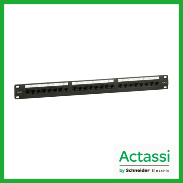 VDIEG113241U50 -  PATCH PANEL - 19"- 24 PORTS - CAT 5E - UTP - CARGADO - ACTASSI SCHNEIDER