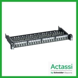 VDIG112241U - ACTASSI SCHNEIDER - PATCH PANEL 1U DESCARGADO 24 PORTS RJ45 UTP S-ONEACTASSI VDI