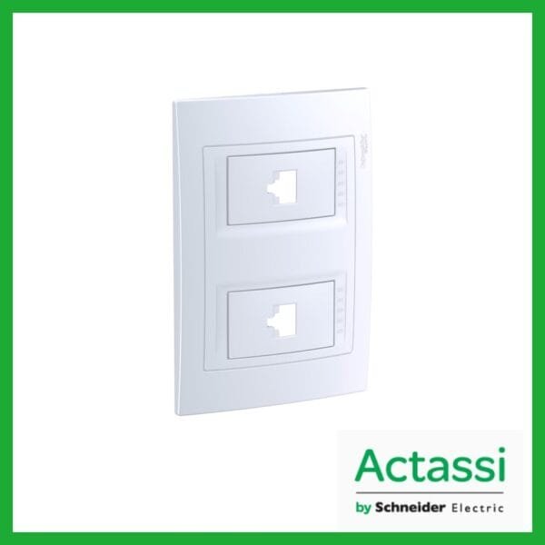 WDA106491 - ACTASSI SCHNEIDER - FACEPLACE RJ45 ACTASSI 2 BOCAS