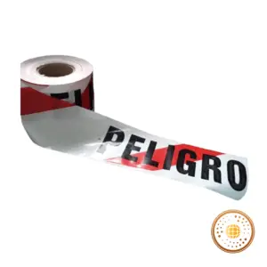 CINTA PELIGRO BLANCA Y ROJA