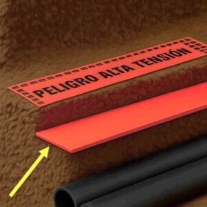 PLACA DE PROTECCION PEAD P/ DUCTOS Y CABLEADO SUBTERRANEO - 2,5MM (ESPESOR) X 110MM (ANCHO)